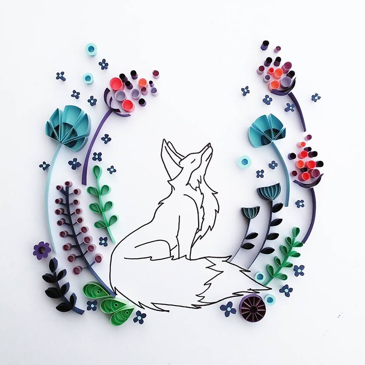 Paper Quilling Illustrations by Meloney Celliers