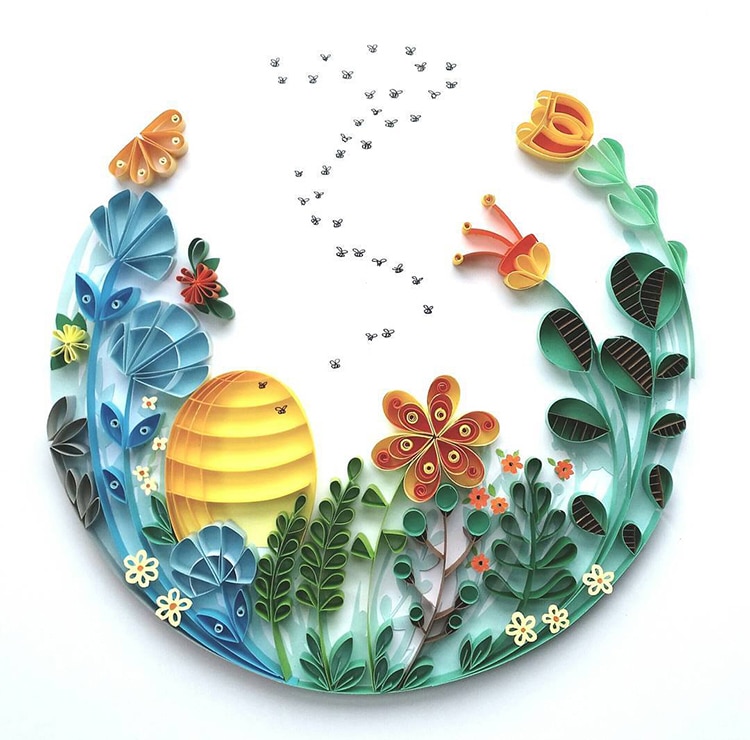 Paper Quilling Illustrations by Meloney Celliers
