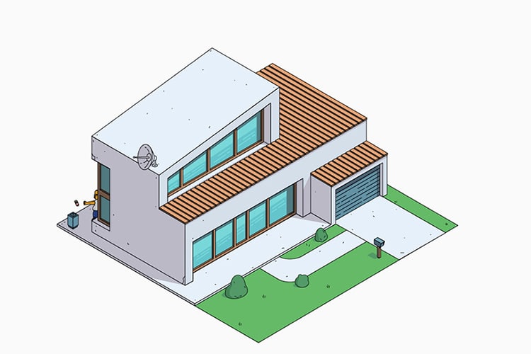 Simpsons Home Architecture Styles by NeoMam