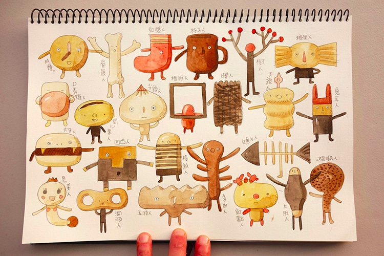 Wooden Character Toys by Yen Jui-Lin