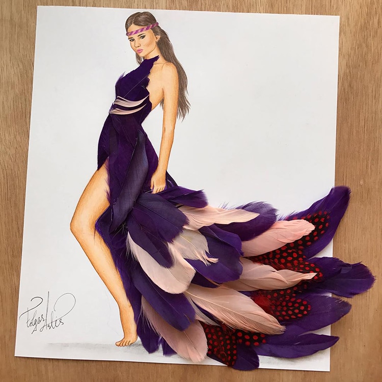 Fashion Illustrations Playfully Combine Found Objects to Create Magnificent  Evening Dresses