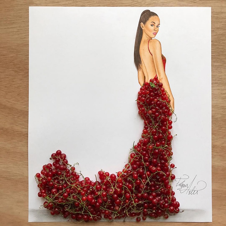 Fashion Illustrations Playfully Combine Found Objects to ...