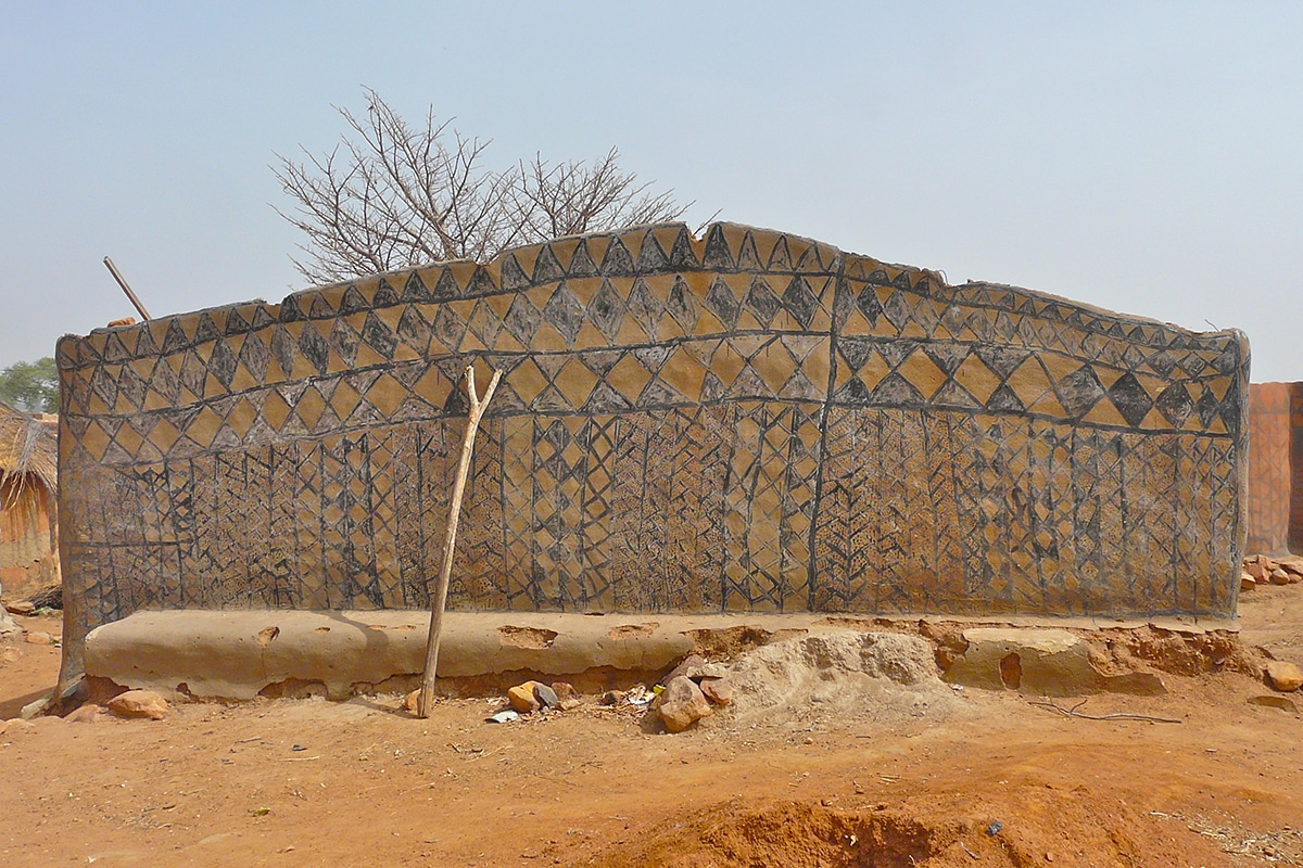 Artistic African Village Burkina Faso