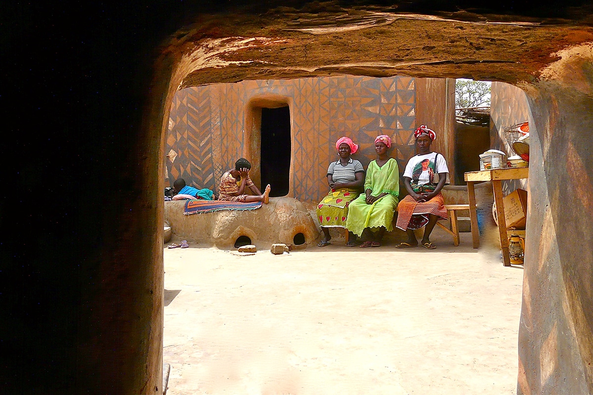 Artistic African Village Burkina Faso
