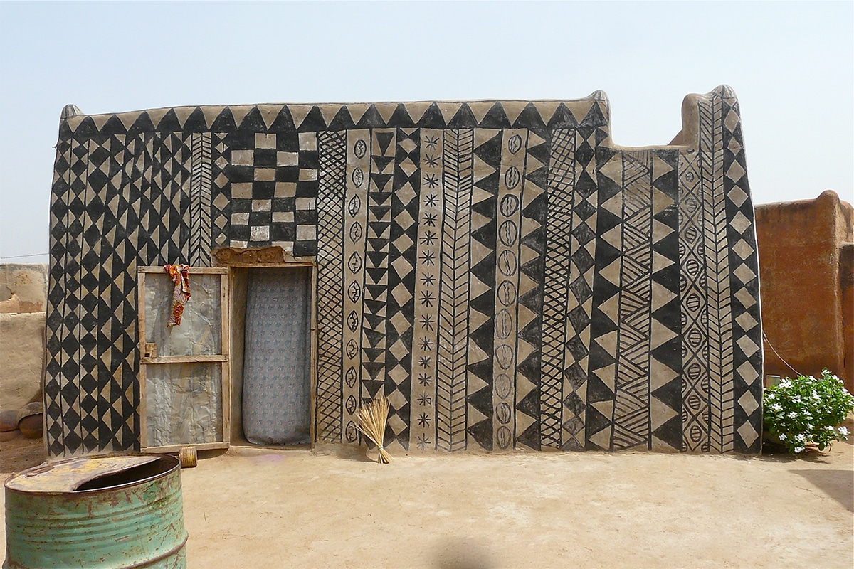 Artistic African Village Burkina Faso