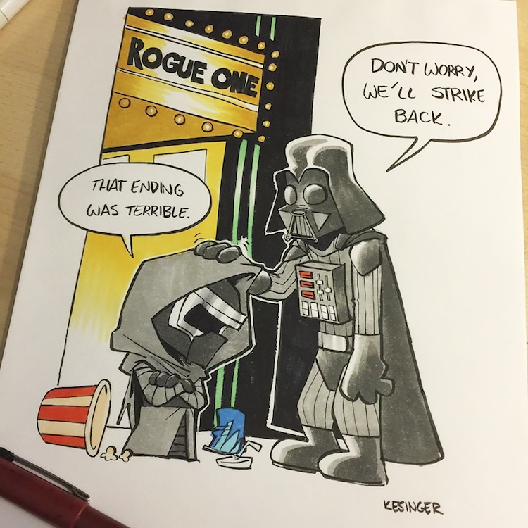 Calvin and Hobbes Comics Star Wars Mashup