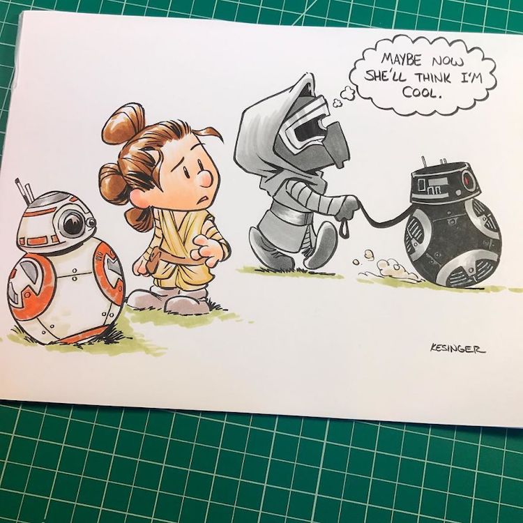 Calvin and Hobbes Comics Star Wars Mashup