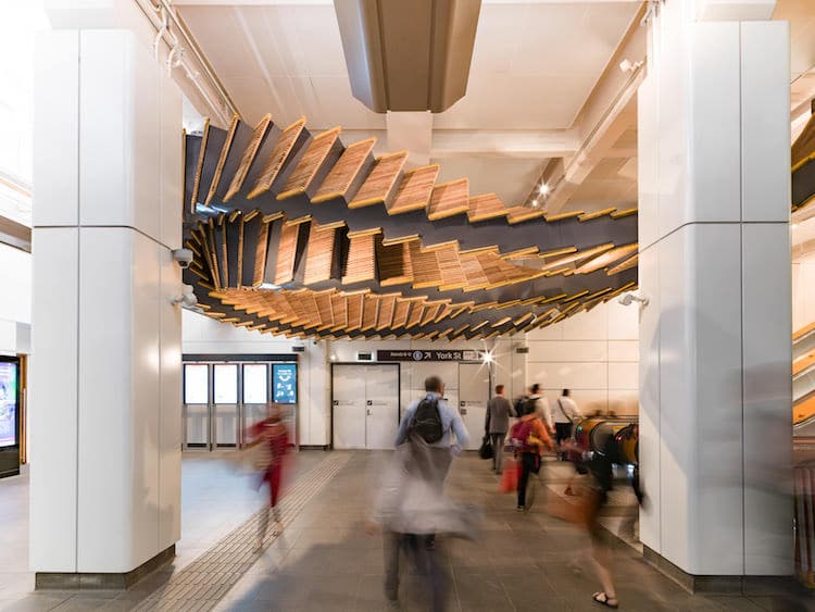Wooden Escalator, Sculptures Made From Recycled Materials