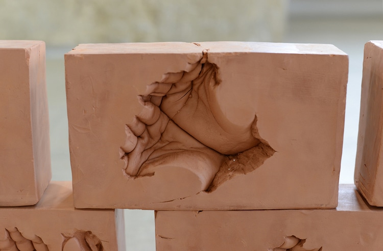 Red Clay Brick Site Specific Installation by Dan Stockholm