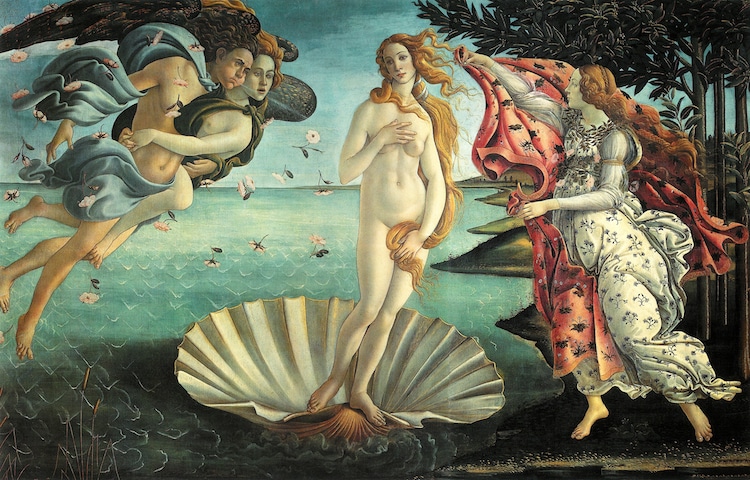 Nacimiento de Venus de Botticelli