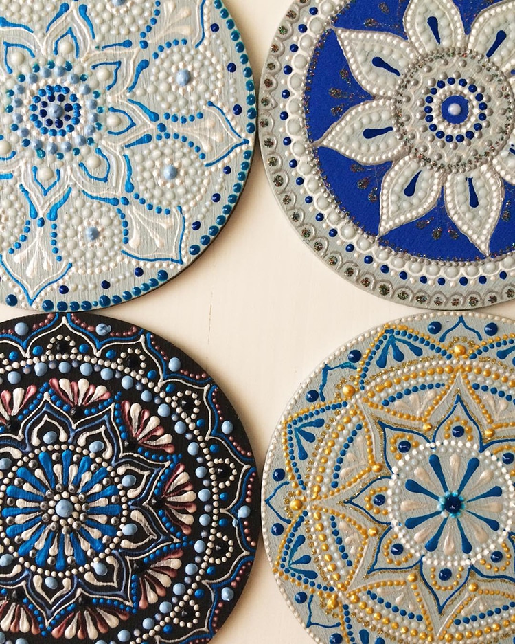 Mandala Art Tableware by Ana Art Studio