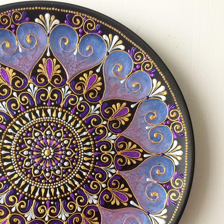 Mandala Art Tableware by Ana Art Studio