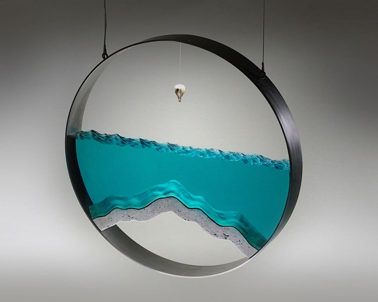 New Glass and Concrete Ocean Sculptures by Ben Young