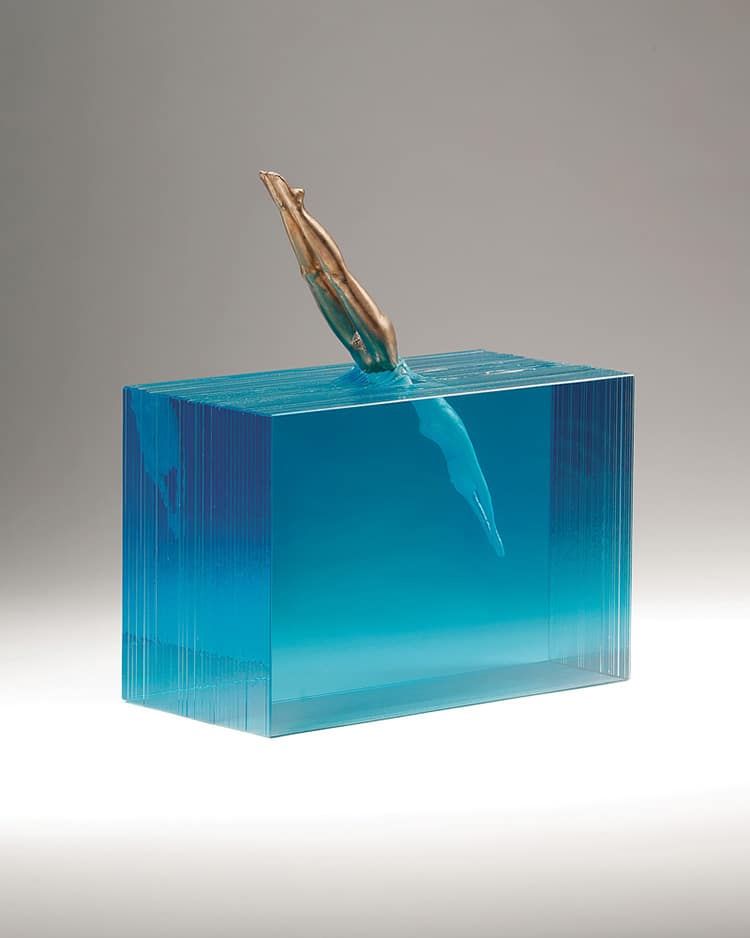 New Glass and Concrete Ocean Sculptures by Ben Young