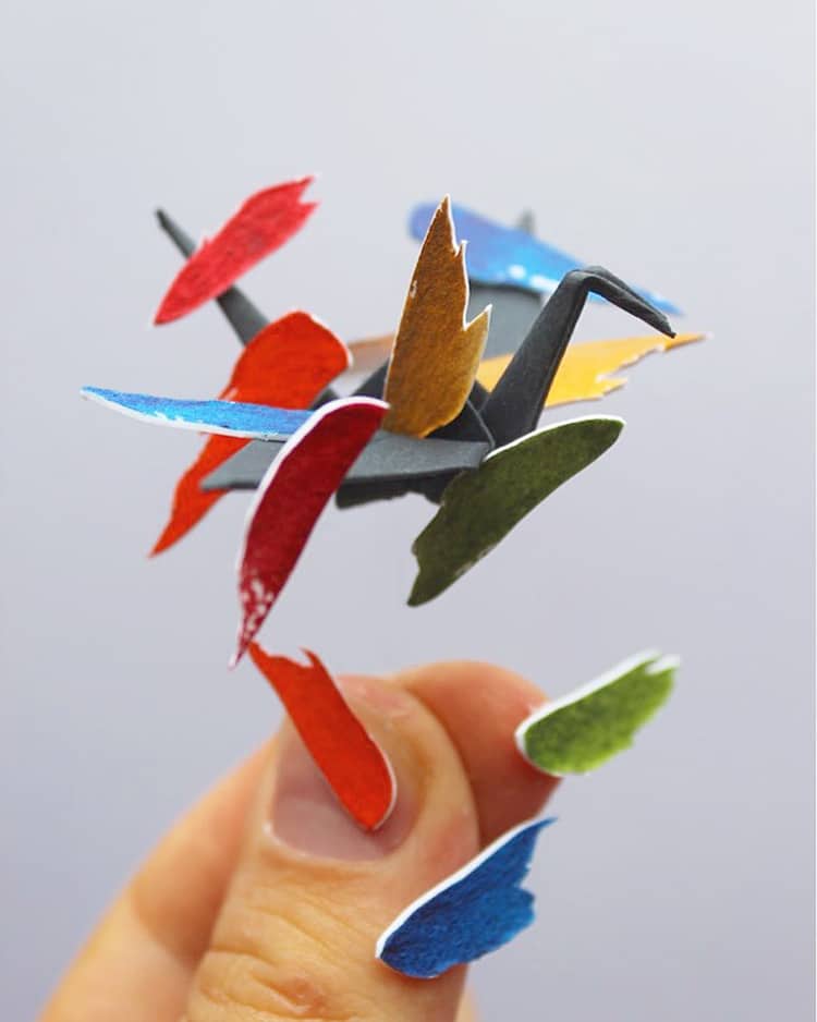 Origami Cranes by Cristian Marianciuc