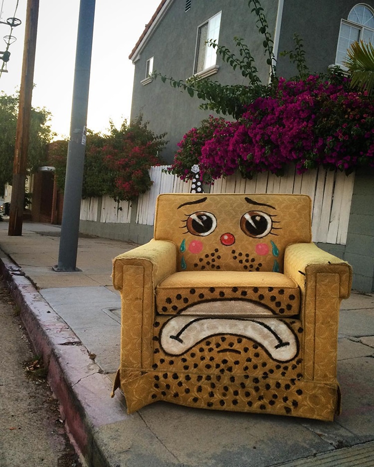 Sad Clown Face Discarded Objects by Lonesome Town