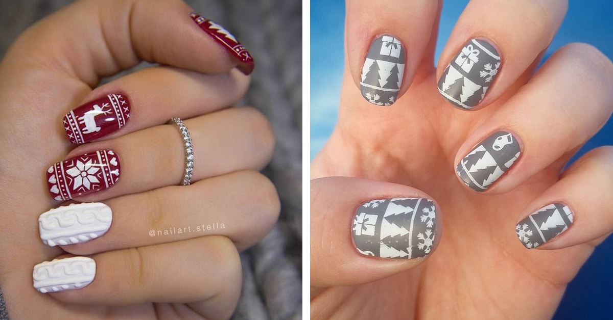 7. "Ugly Sweater Nails" - wide 5