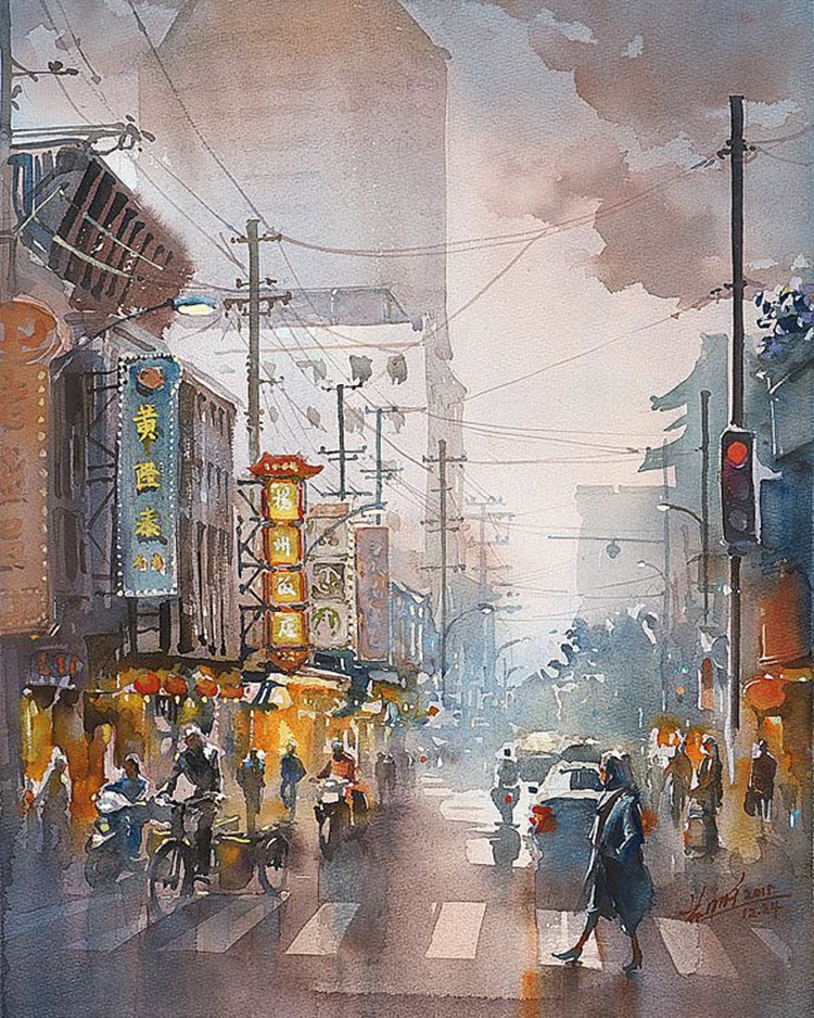 Watercolor Paintings by Kwan Yeuk Pang