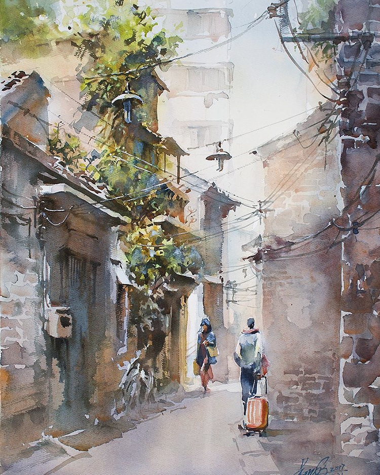 Watercolor Paintings by Kwan Yeuk Pang