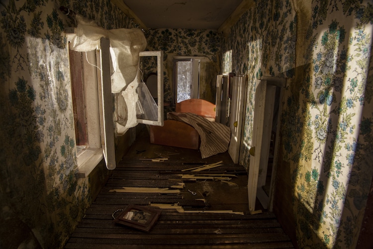 abandoned dollhouse interior alice pasquini