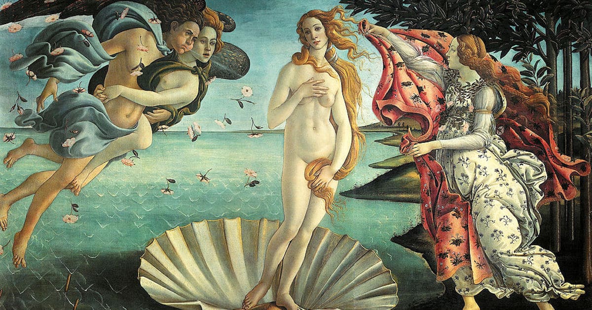 El nacimiento de Venus' de Sando Botticelli: obra maestra renacentista