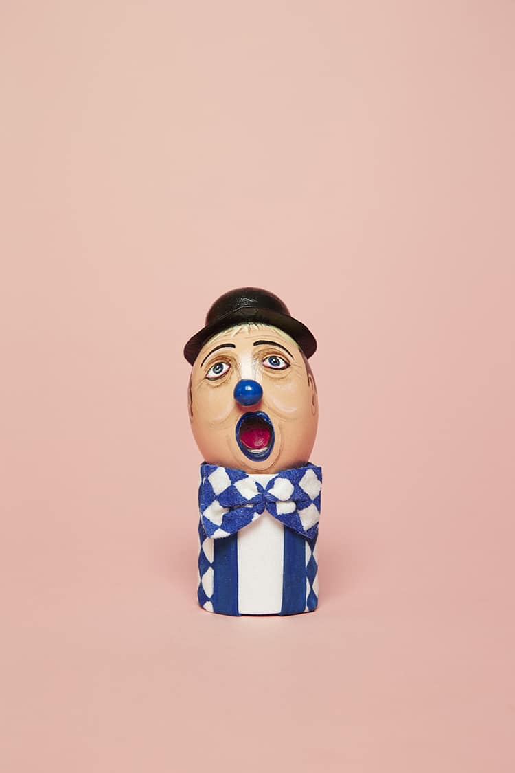 Clown Egg Paintings by Luke Stephenson