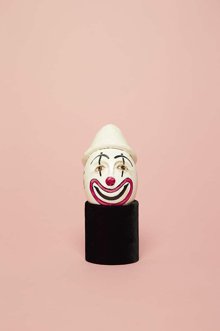 Painted Eggs Capture the Clown Makeup Faces of Britain's Oldest