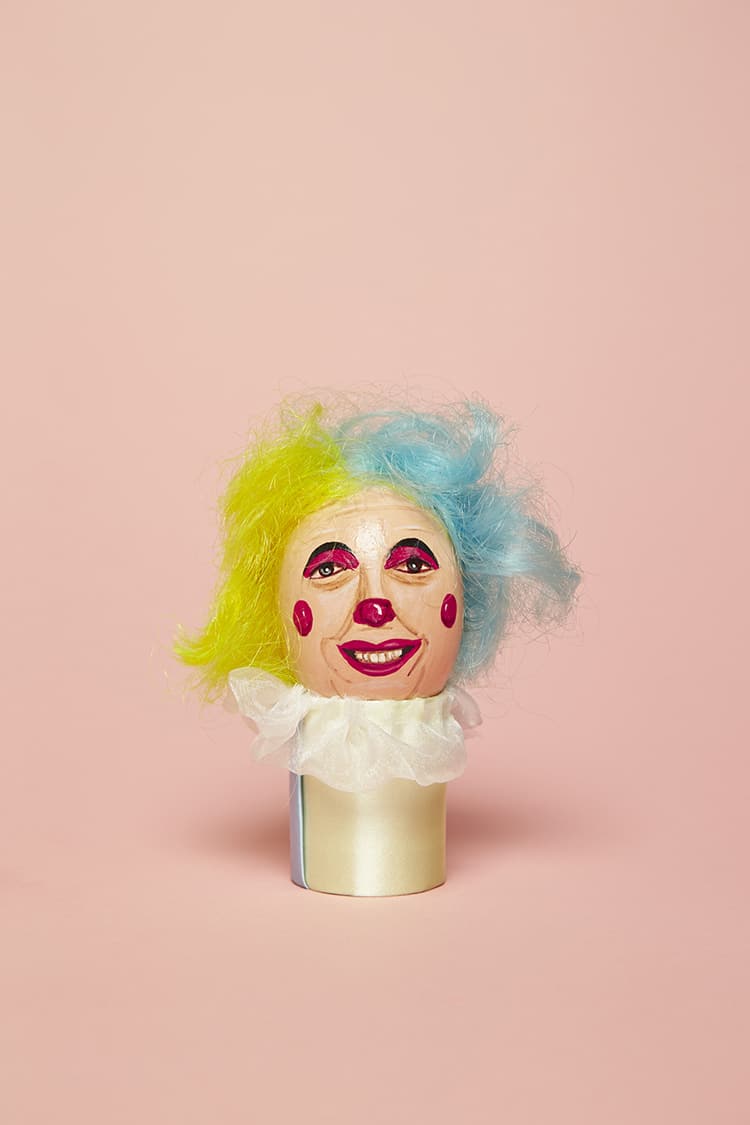 Clown Egg Paintings by Luke Stephenson