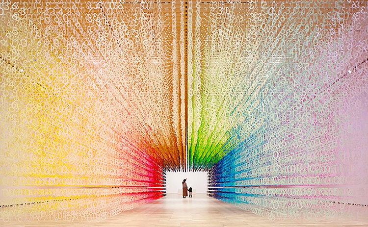 Color of Time Rainbow Installation by Emmanuelle Moureaux