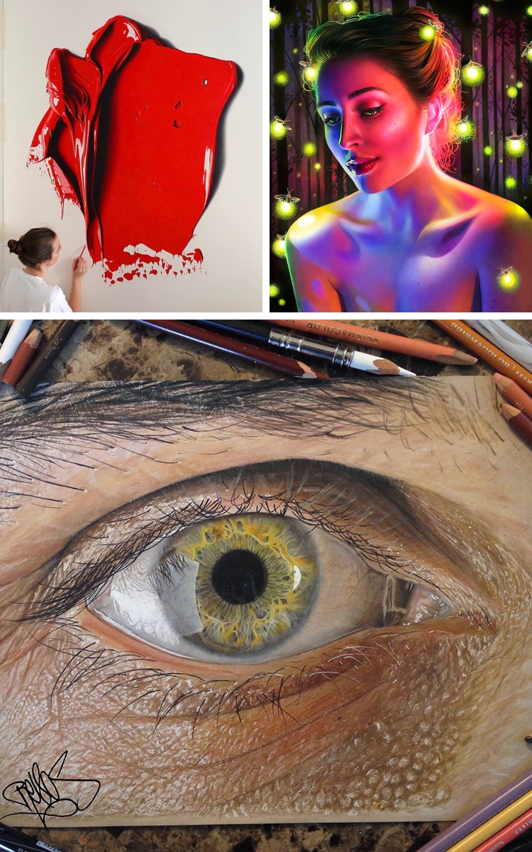 Get Inspired to Try Colored Pencils With Realistic Color Pencil Art