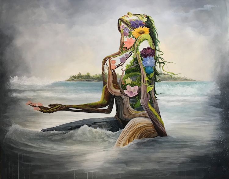 Surreal Portraits Celebrate “mother Earth” With Women Made Out Of Nature 9498