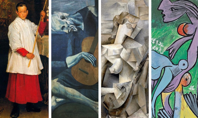 Pinturas famosas de los periodos de Picasso