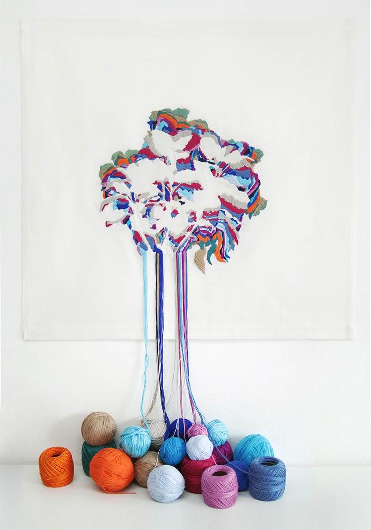 Plant Life Textile Art by Ana Teresa Barboza
