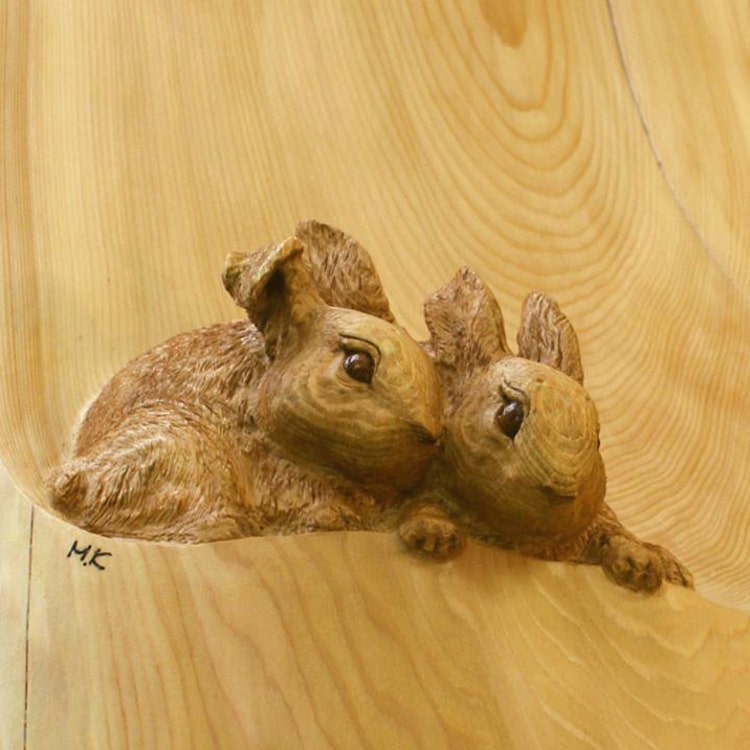 Animal Woodcarving Sculptures by Mori Kono