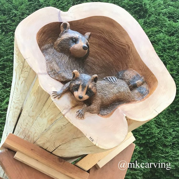 Animal Woodcarving Sculptures Mori Kono