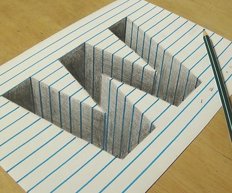 3d art drawing