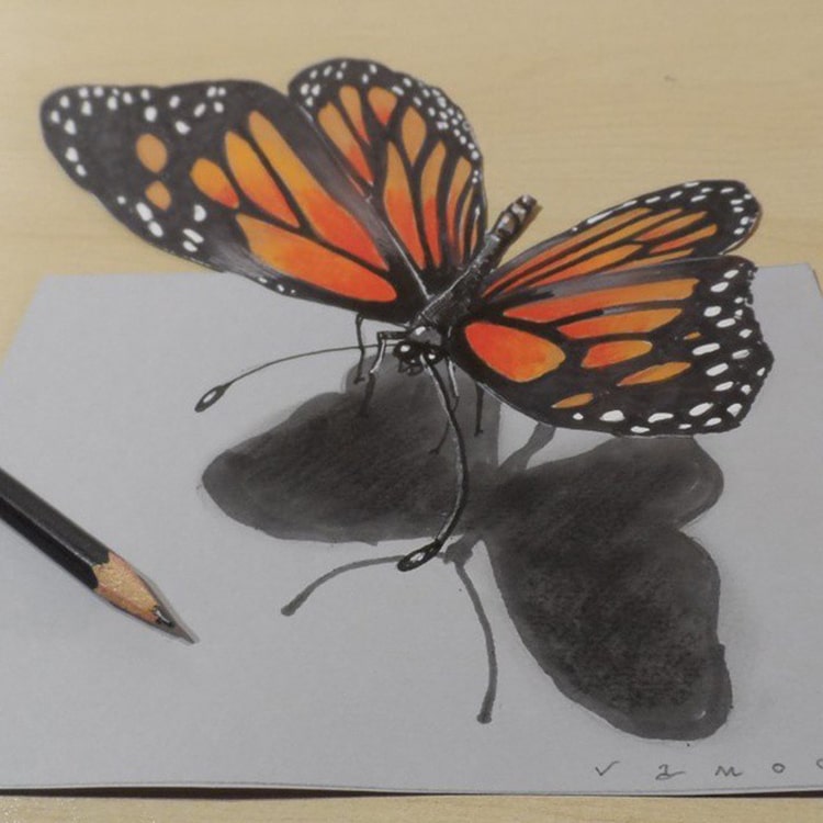 16-Year-Old Artist Draws Amazing 3D Optical Illusions In His