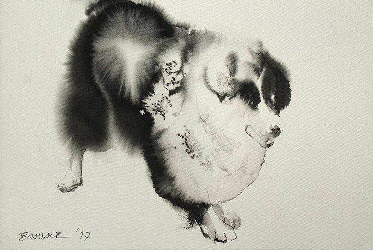 Dog Drawings by Endre Penovac