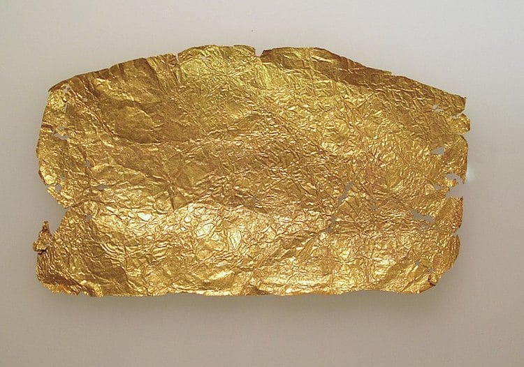 hoja de oro en la historia del arte