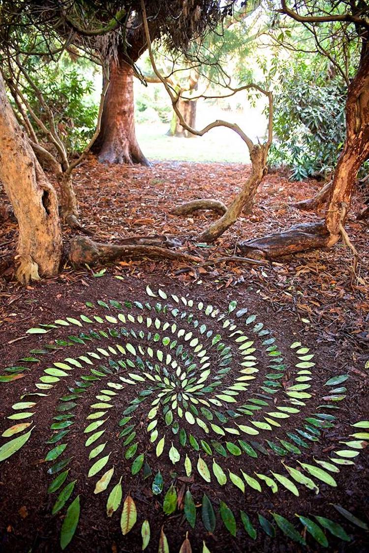 Ephemeral Art  Series Features Mandalas and Spirals Made of 