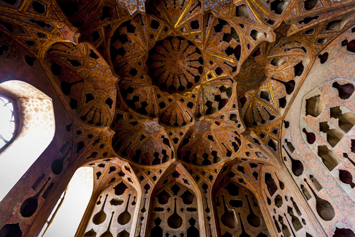 Isfahan Mosque Ceiling Photographed by James Longley