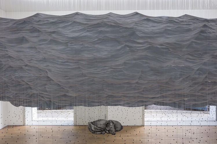 Ocean Wave Art Installation by Miguel Rothschild