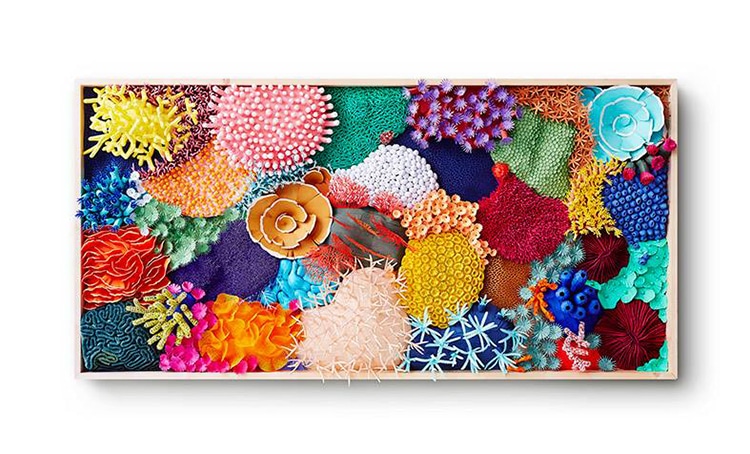 Colorful Paper-Cut Sculpture Captures the Diversity of a Coral