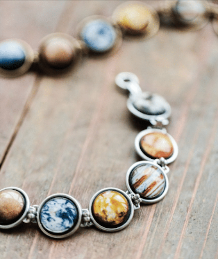 Planet Jewelry Science Jewelry Solar System Necklace Solar System Bracelet BeautySpot