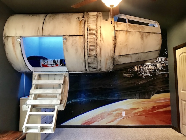 Kids star wars store bed