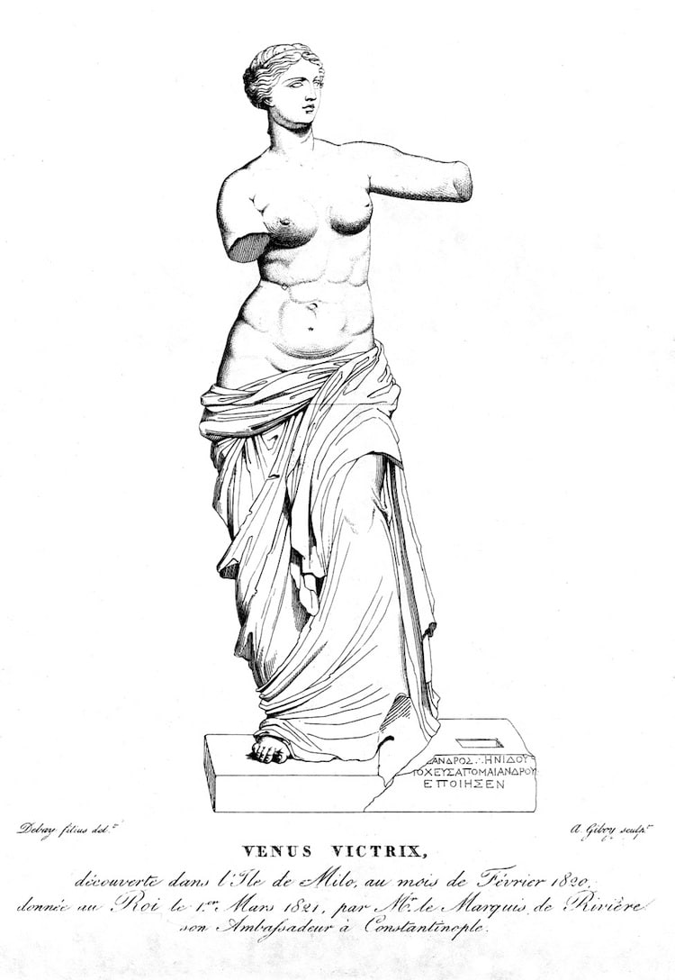 Dibujo de la Venus de Milo