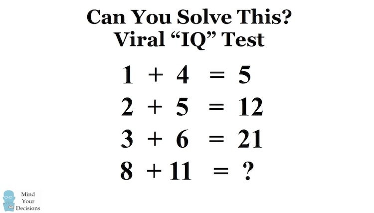 IQ test math puzzle