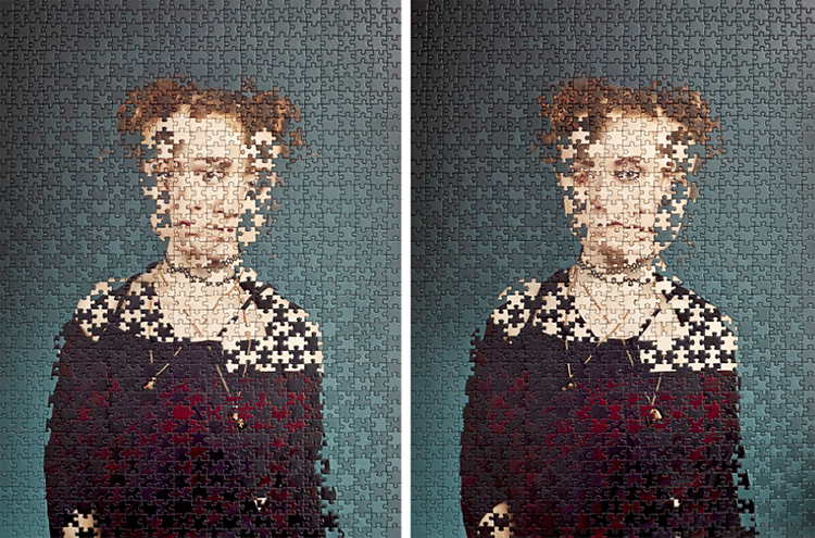 Portrait Photography Jigsaw Puzzles Reveal Differences of