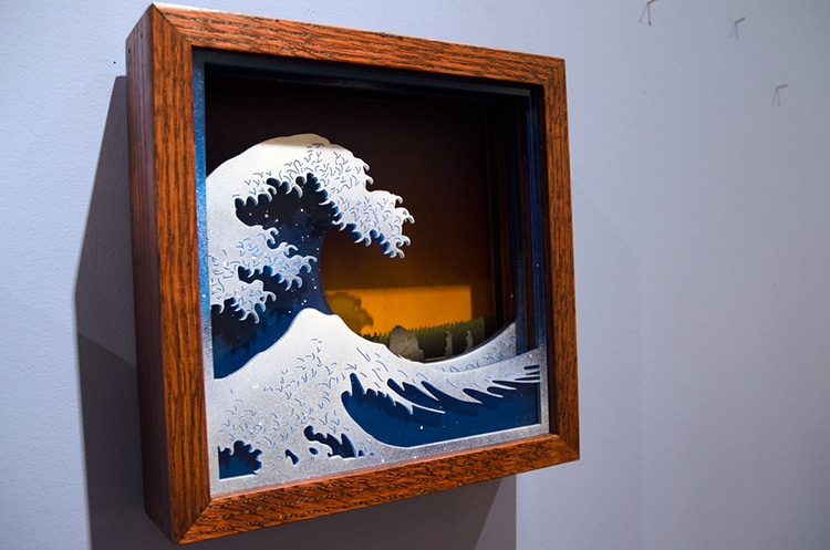 Shadow Box Artist Creates Nature Inspired Wood Art Made From