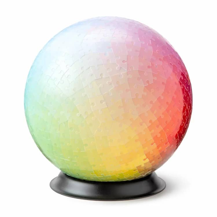 Colorful 3D Globe Puzzle